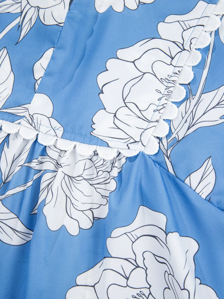 Ludowika Floral Print Babydoll Blouse