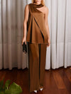 Ludowika Single Shoulder Top and Pants Set