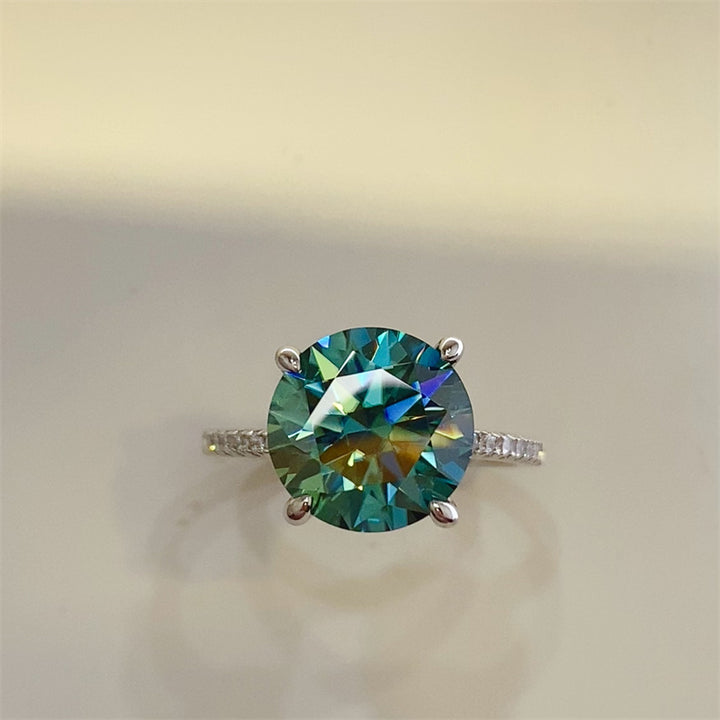 5 Carat Moissanite Zircon 925 Sterling Silver Ring - Ludowika 