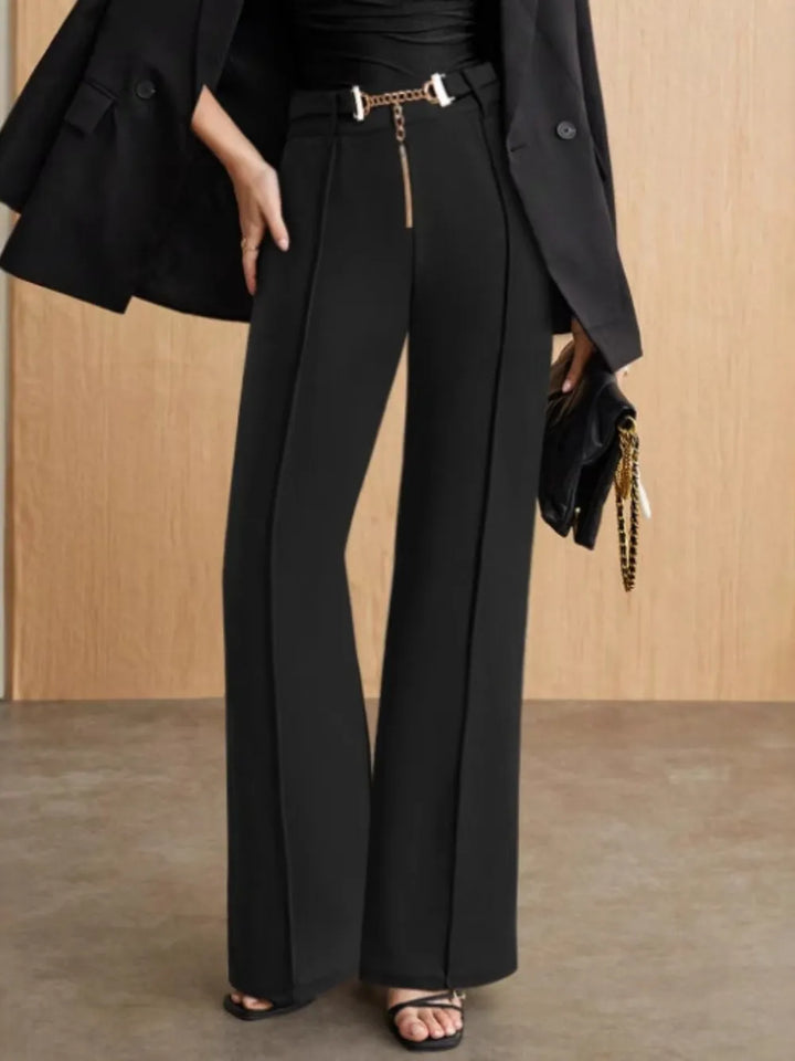 Ludowika Chain Detail High Waist Pants