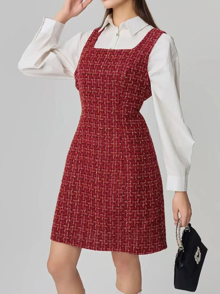 Ludowika Square Neck Wide Strap Dress