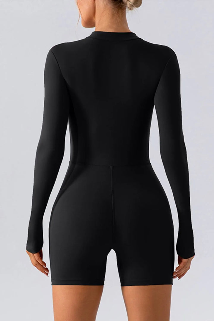 Ludowika Half Zip Long Sleeve Active Romper