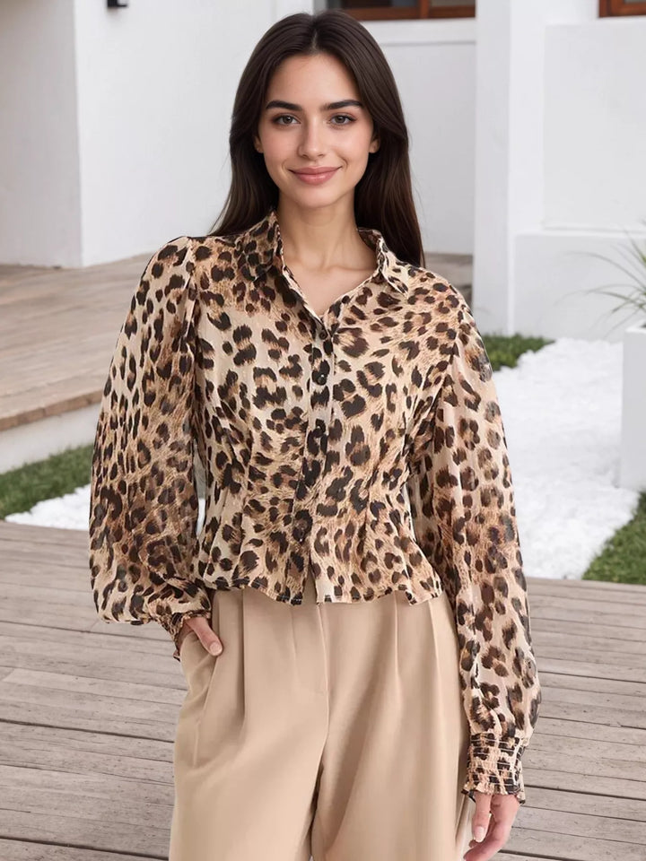 Ludowika Leopard Button Up Shirt