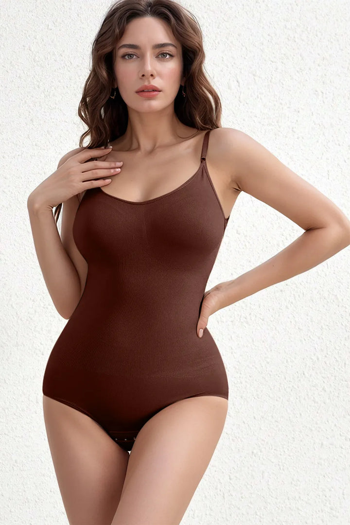 Ludowika Full Size Scoop Neck Butt Lifting Bodysuit