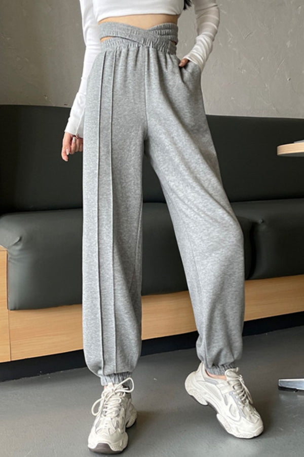 Ludowika Crisscross Long Sweatpants