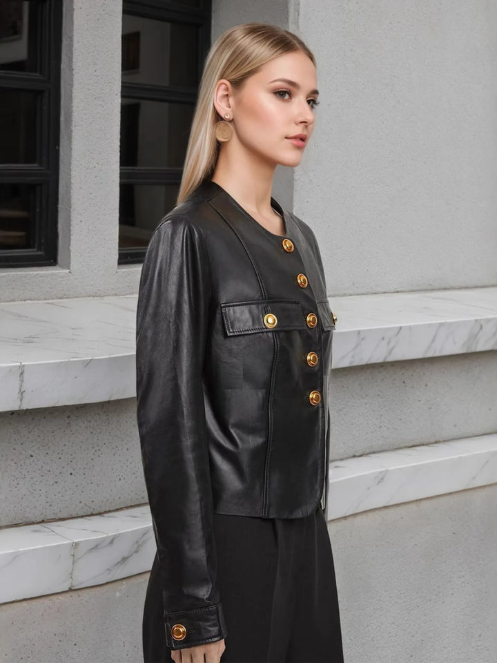 Ludowika Button Up Long Sleeve Jacket