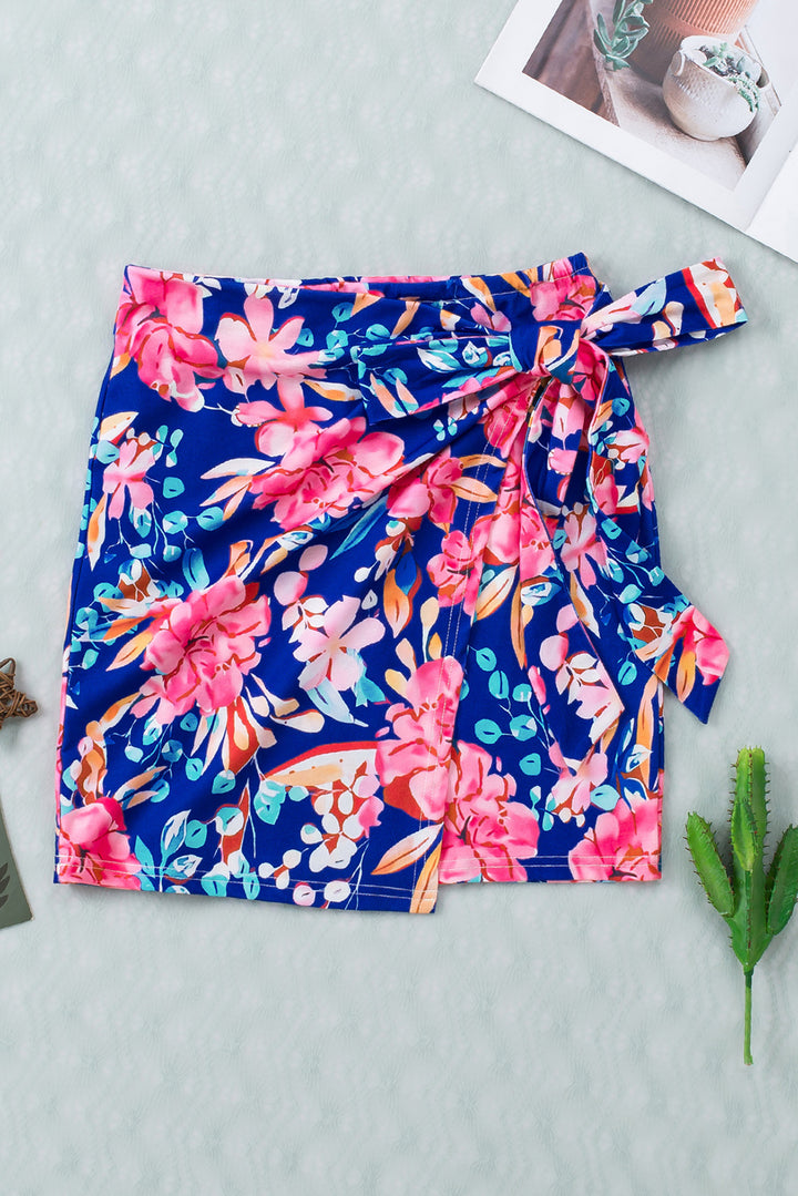 Ludowika Floral Tied Mini Skirt