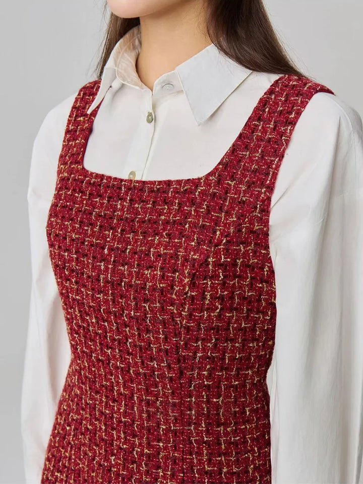 Ludowika Square Neck Wide Strap Dress