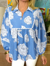 Ludowika Floral Print Babydoll Blouse