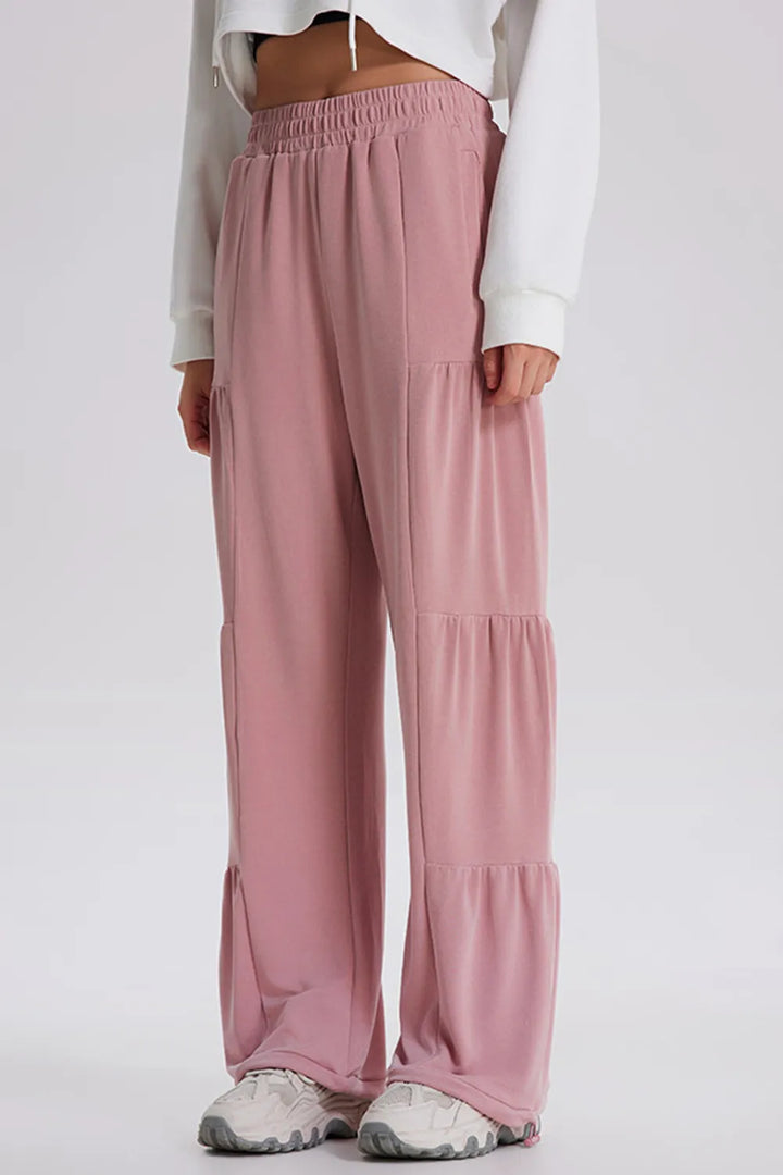 Ludowika Drawstring Elastic Waist Ruched Joggers