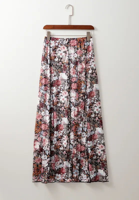 Ludowika Floral Elastic Waist Maxi Skirt