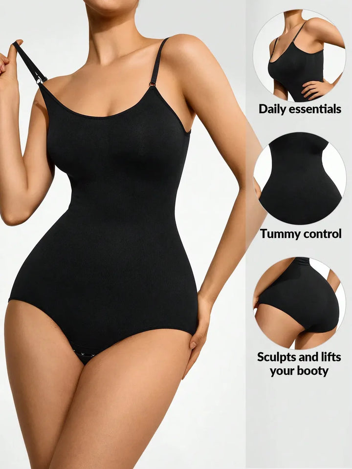 Ludowika Full Size Scoop Neck Butt Lifting Bodysuit