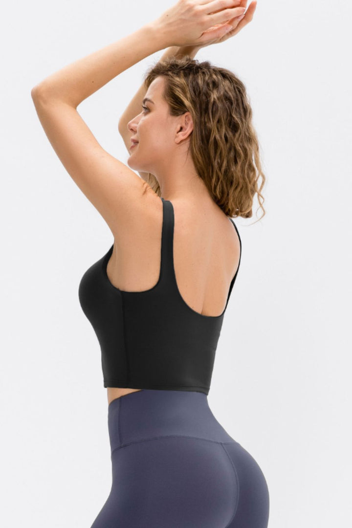 Ludowika Cropped Scoop Neck Active Tank Top