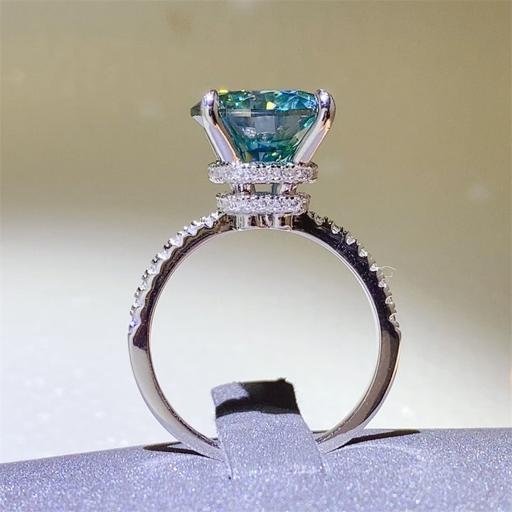 5 Carat Moissanite Zircon 925 Sterling Silver Ring - Ludowika 