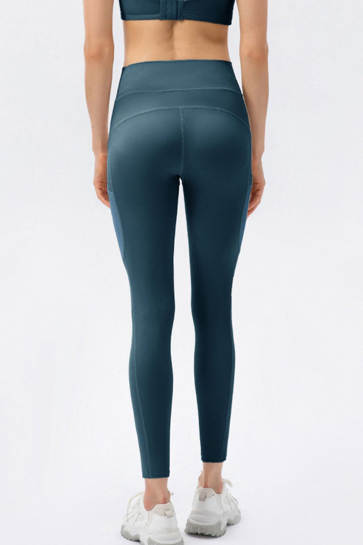 Ludowika High Waist Slim Fit Long Sports Pants with Pockets – Solid