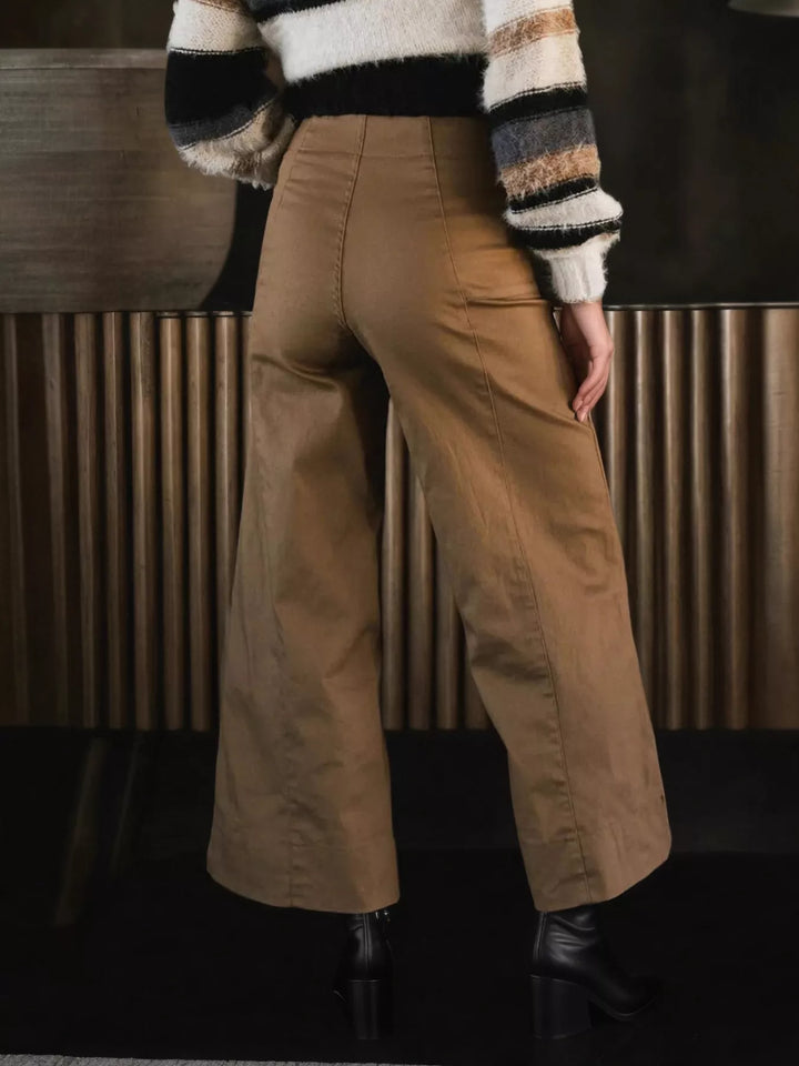 Ludowika High-Waisted Wide Leg Cropped Pants