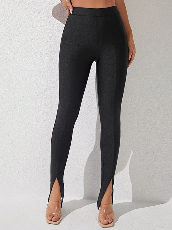 Ludowika High Waist Slit Skinny Pants