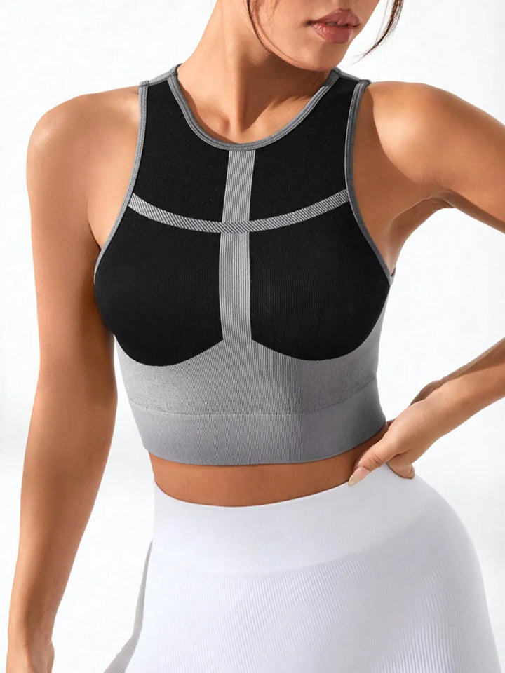 Ludowika Color Block Round Neck Active Tank