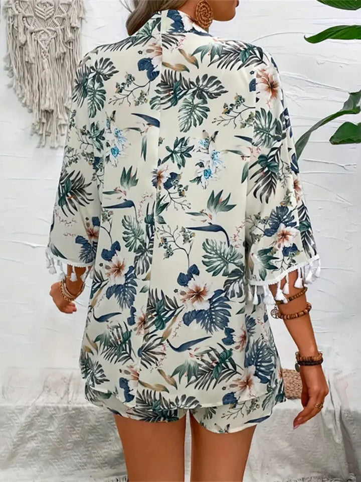 Ludowika Printed Half Sleeve Top and Shorts Set