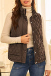 Ludowika Quilted Snap Down Vest Coat