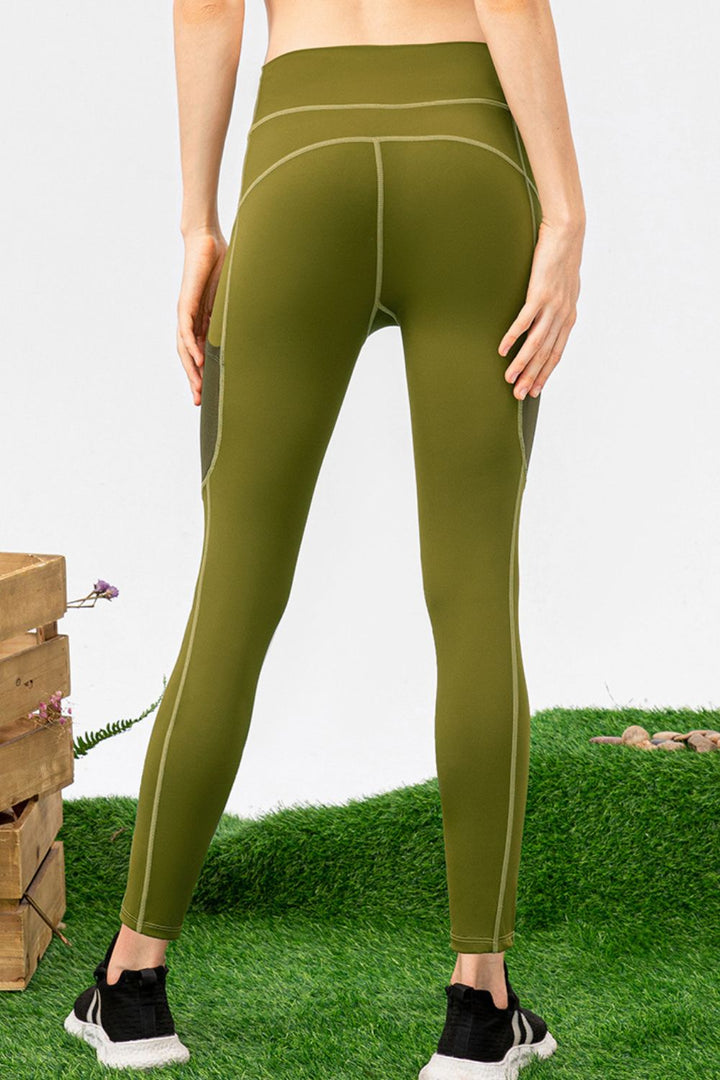 Ludowika High Waist Slim Fit Long Sports Pants with Pockets – Solid