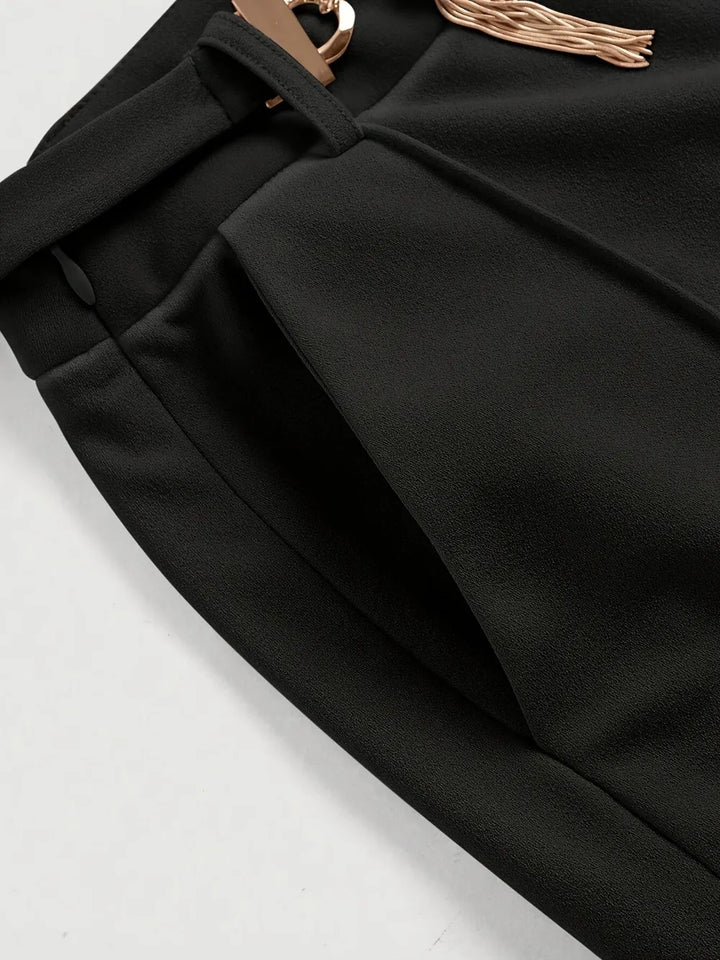 Ludowika Chain Detail High Waist Pants