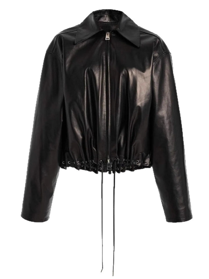 Ludowika Drawstring Hem Zip Up Jacket