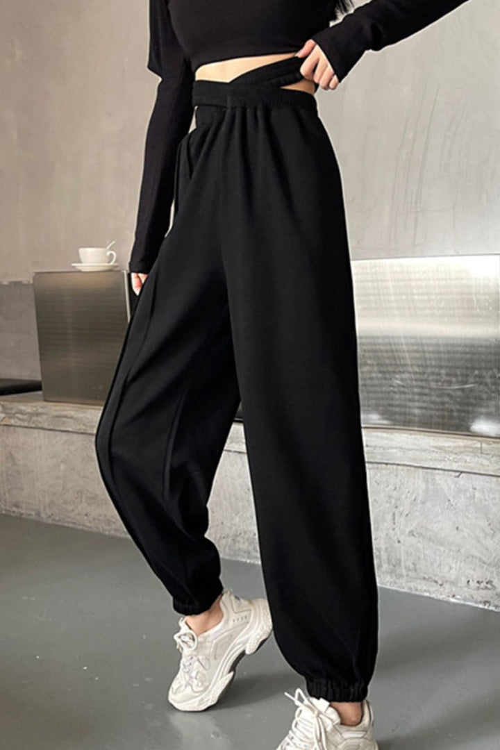 Ludowika Crisscross Long Sweatpants