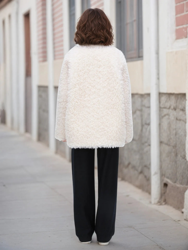 Ludowika Fleece Button Up Long Sleeve Outerwear