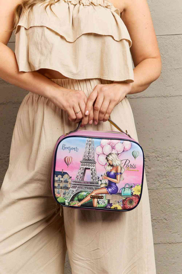 USA-Printed Handbag Set with Three Matching Pouches - 2 - Ludowika 