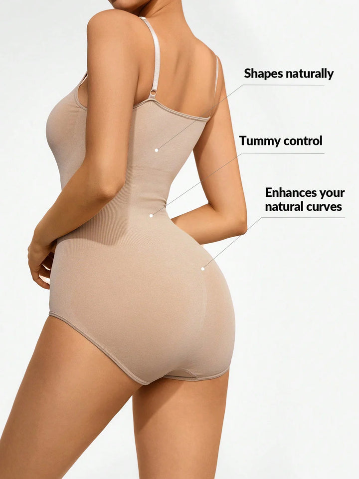Ludowika Full Size Scoop Neck Butt Lifting Bodysuit
