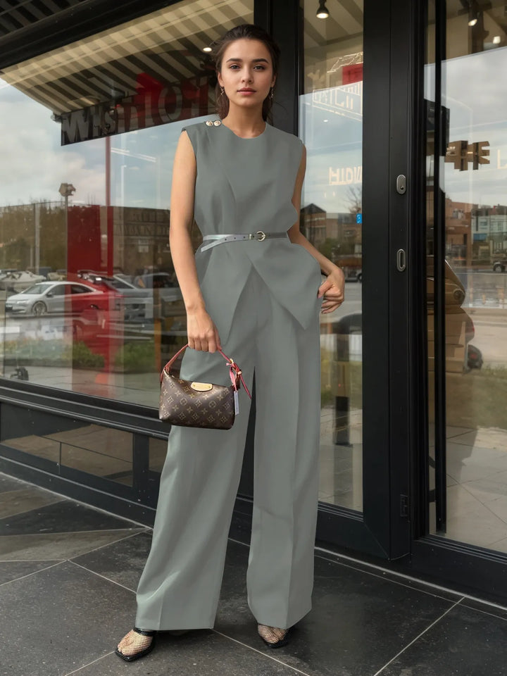 Ludowika Sleeveless Top and Pants Set