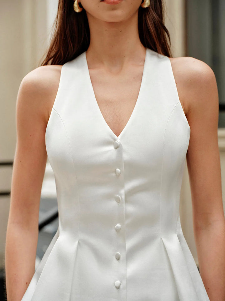 Ludowika Sleeveless Button-Up Vest