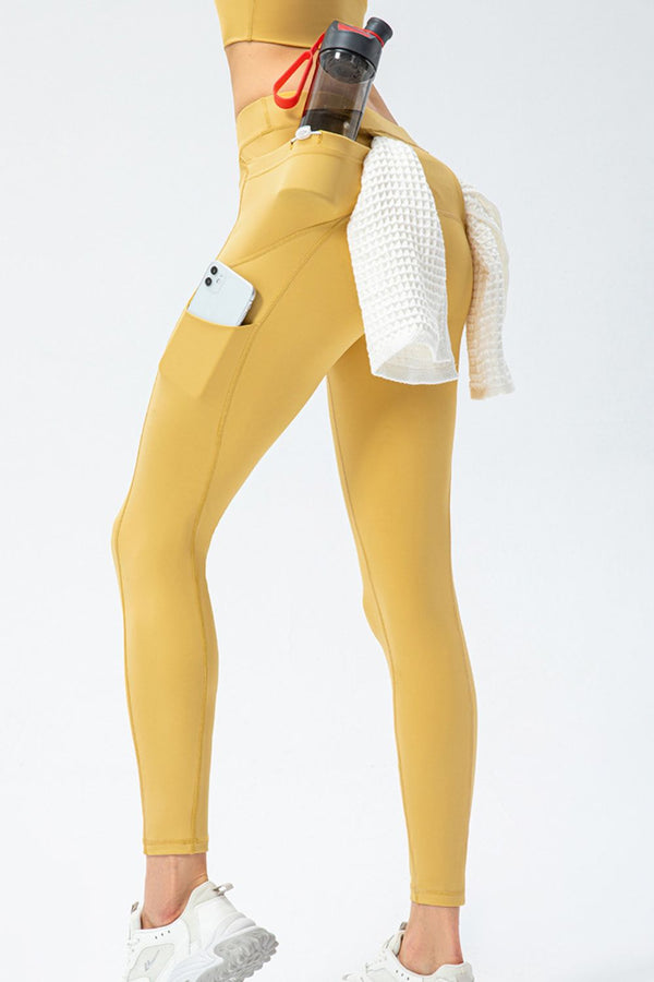 Women’s High Waist Slim Fit Sports Pants with Pockets – Full Length - Ludowika