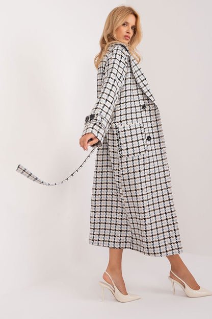 A stylish and versatile checkered transitional coat, perfect for autumn, winter, and spring. Featuring a double-breasted button closure, tie belt, and lapels, this mid-calf length coat is made from high-quality cotton and nylon for comfort, durability, and warmth. The lining and sewn-in slip pockets add practicality, while the dynamic check pattern and elegant design make it a must-have for any season.






