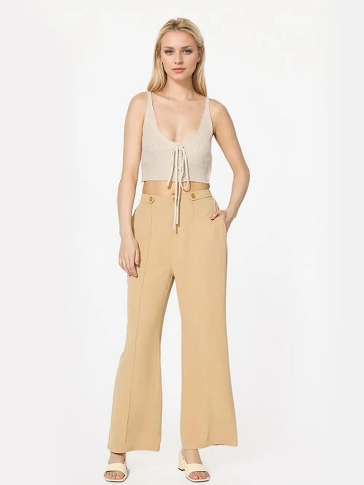 Ludowika Wide Leg Pants with Pockets