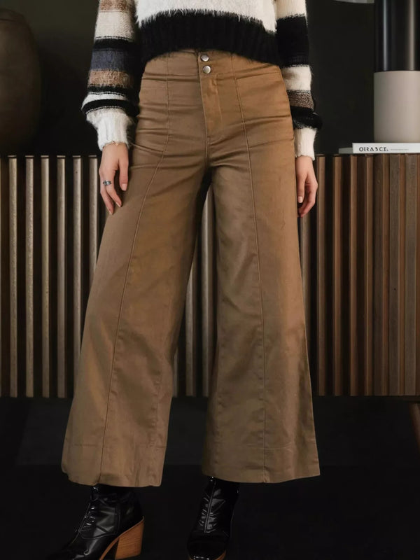 Ludowika High-Waisted Wide Leg Cropped Pants