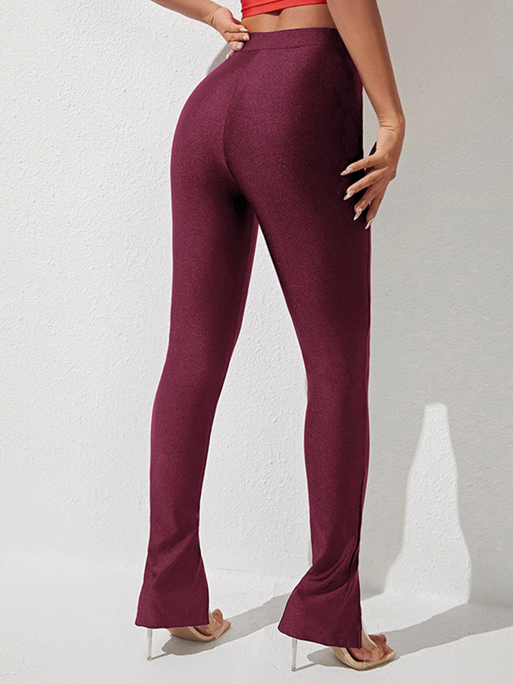Ludowika High Waist Slit Skinny Pants