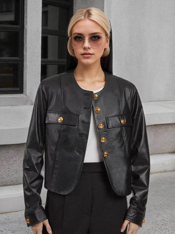 Ludowika Button Up Long Sleeve Jacket