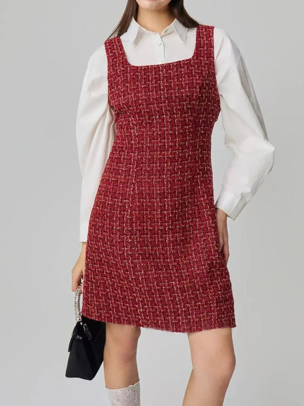 Ludowika Square Neck Wide Strap Dress