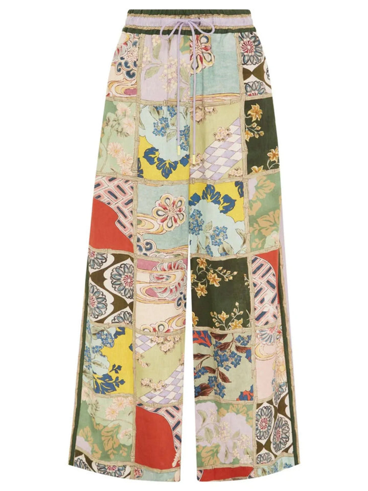 Ludowika Printed Button Up Shirt and Pants Set