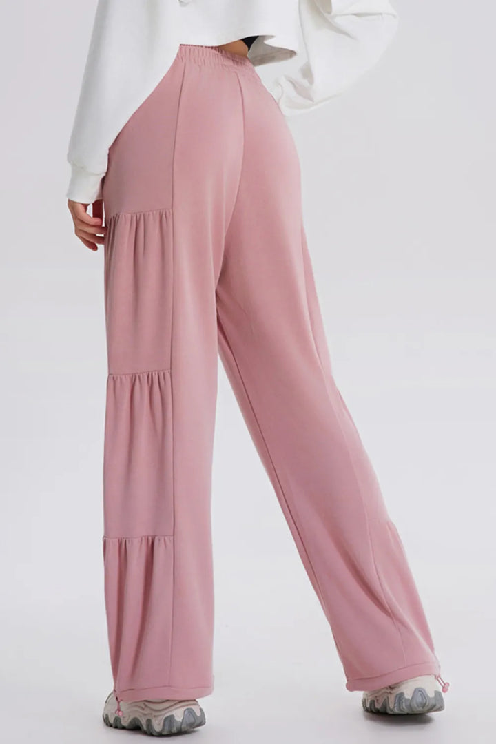 Ludowika Drawstring Elastic Waist Ruched Joggers