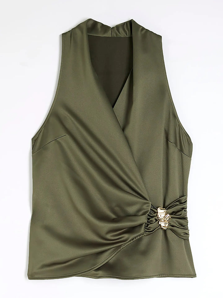 Ludowika Surplice Sleeveless Top and Pants Set
