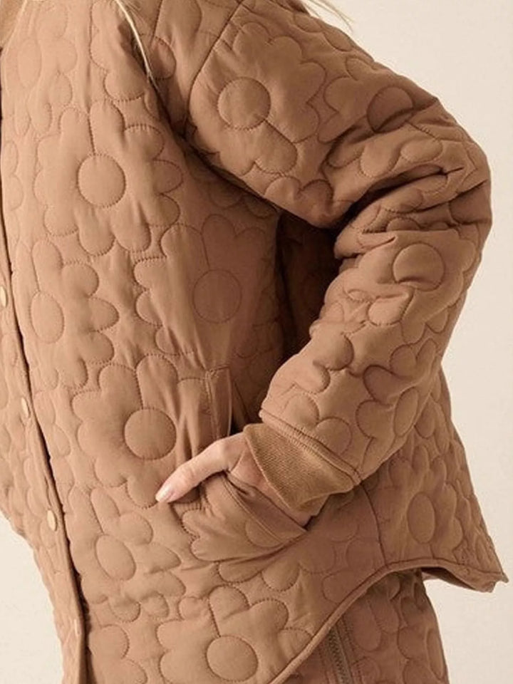 Ludowika Textured Snap Down Outerwear