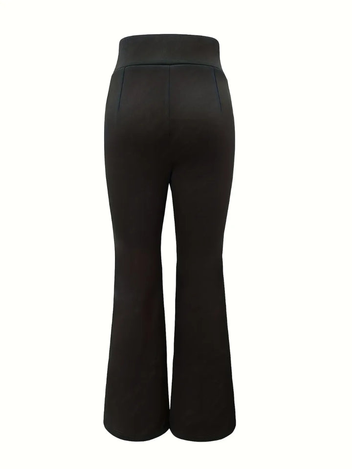 Ludowika Lace Up Slit Bootcut Pants