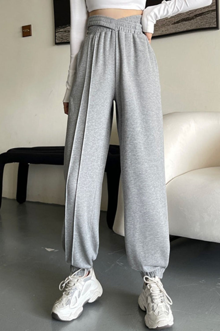 Ludowika Crisscross Long Sweatpants