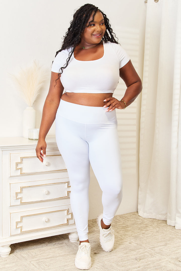 Ludowika Double Take Wide Waistband Sports Leggings