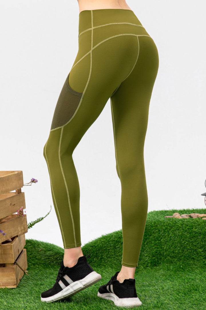 Ludowika High Waist Slim Fit Long Sports Pants with Pockets – Solid