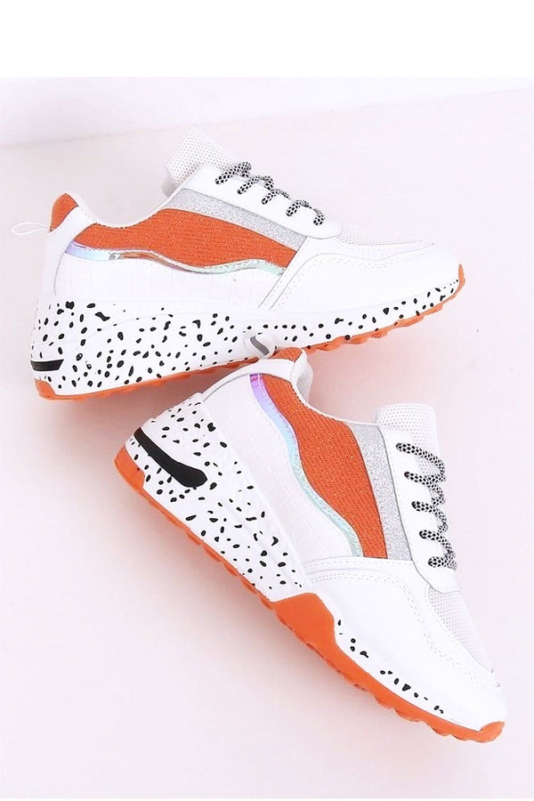 Chaussures de sport pour femmes à semelle haute avec empiècements en peau de serpent, paillettes et holographiques
