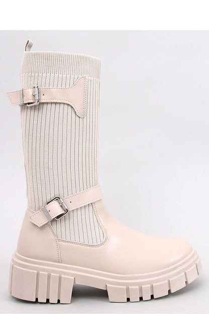 Bottes minimalistes pour femmes avec sangles à boucle et semelle épaisse